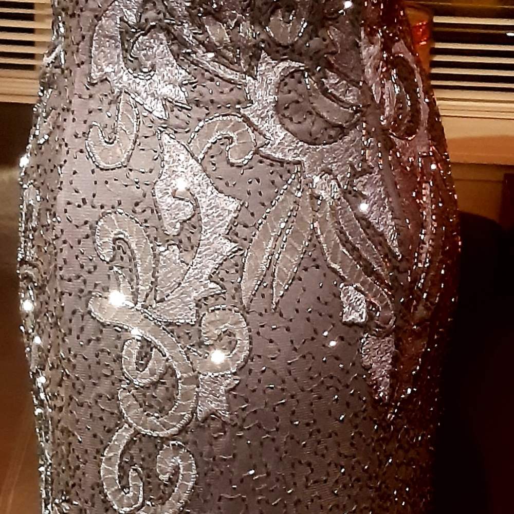 Gorgeous beaded gown, elegant yet contemporary, perfect for MOB, wedding, etc. - Picture 16 of 16